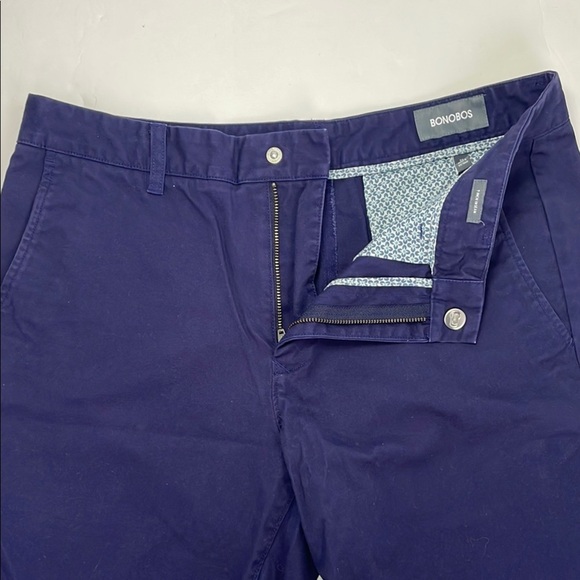 Bonobos Men's Navy Blue Shorts 100% Cotton Size 32 with 9 inch Inseam - Picture 8 of 13
